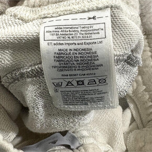 Adidas Stella McCartney Pants Womens Gray Fleece Crop Sweatpants Gym Casual Sz S - Picture 6 of 10